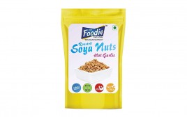 Fit Foodie Roasted Soya Nuts Hot Garlic  Pack  200 grams
